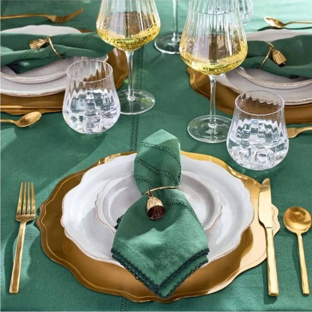Set of 8 Bow and Bell Metal Napkin Ring Set - Hearth & Hand™ with Magnolia